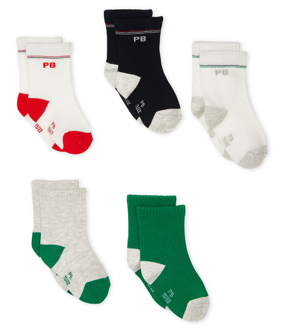 Set of 5 pairs of socks for baby boys variante 2