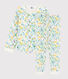Girls' Watercolour Flowers Fleece Pyjamas