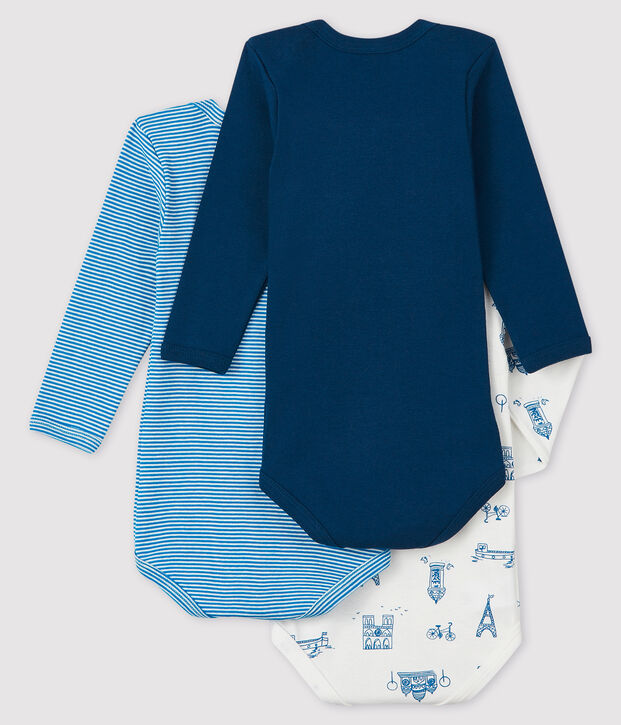 Baby Boys' Long-Sleeved Bodysuit - 3-Piece Set multicolor