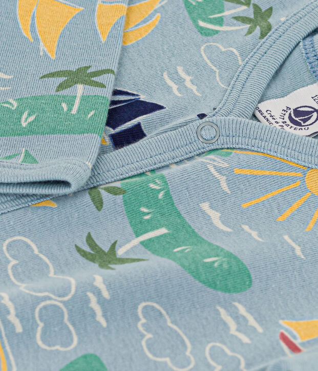 Cotton Explorer Sleepsuit blue/multicolor