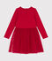 Girls' dress in heavy jersey and tulle COULIS