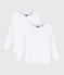 Boys' White Long-Sleeved T-Shirt - 2-Pack variante 1