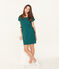 Women's short-sleeved dress PINEDE green