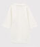 Babies' Organic Cotton Bodysuit with Embroidered Collar MARSHMALLOW white