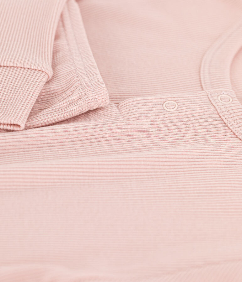 Children's Unisex Plain Cotton/Tencel Pyjamas pink