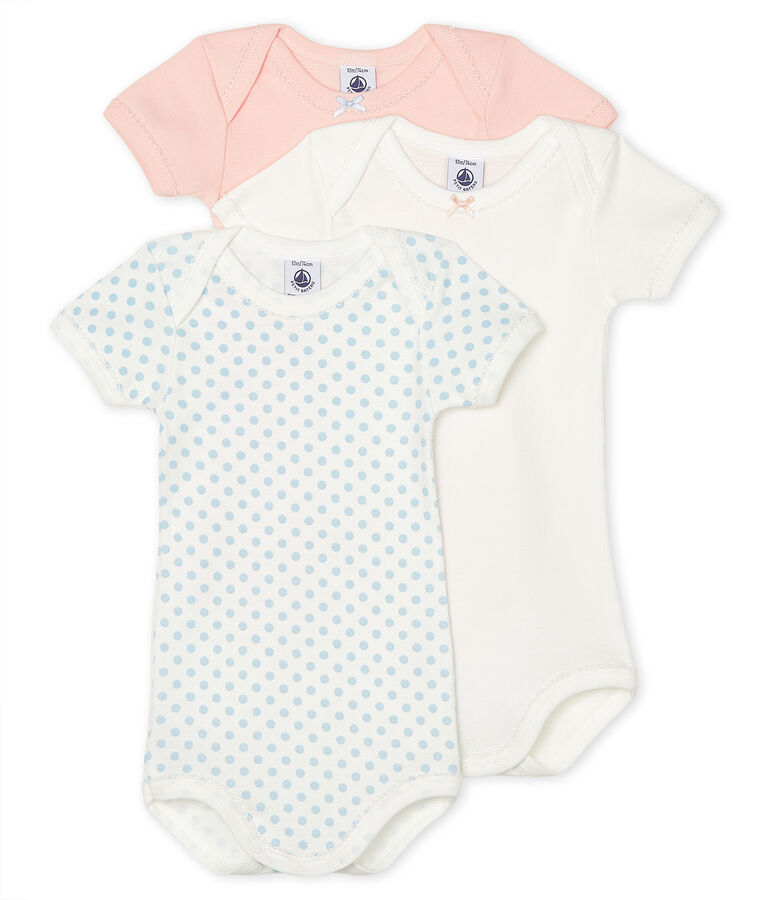 Baby Girls' Short-Sleeved Bodysuit - 3-Piece Set multicolor