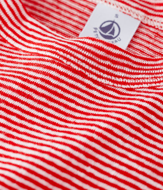 Women's Iconic Linen T-Shirt PEPS red/ECUME pink