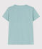 Women's Straight V-Neck Cotton T-Shirt BOB green