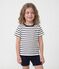 Boys' Short Cotton Pyjamas with Sailor Stripes white/blue