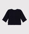 Babies' Moss Stitch Knit Cardigan SMOKING blue