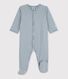 Babies' Pinstriped Cotton Sleepsuit