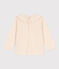 Babies' Long-Sleeved Slub Jersey Blouse AVALANCHE Ecru