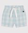 Babies' Gingham Poplin Shorts BOLDAIR /MARSHMALLOW