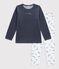 Pyjama  en coton white/blue/multicolor