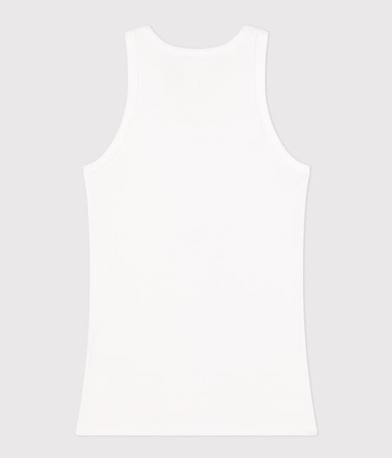 Women's Iconic Organic Cotton Vest ECUME white
