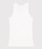 Women's Iconic Organic Cotton Vest ECUME white