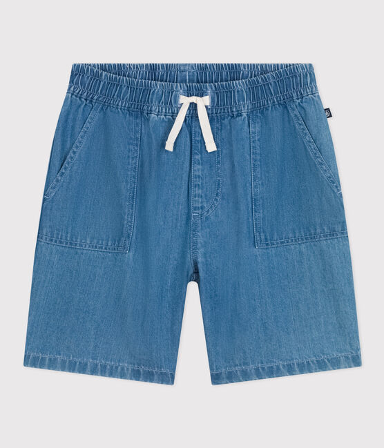 Boys' Light Denim Shorts DENIM CLAIR blue