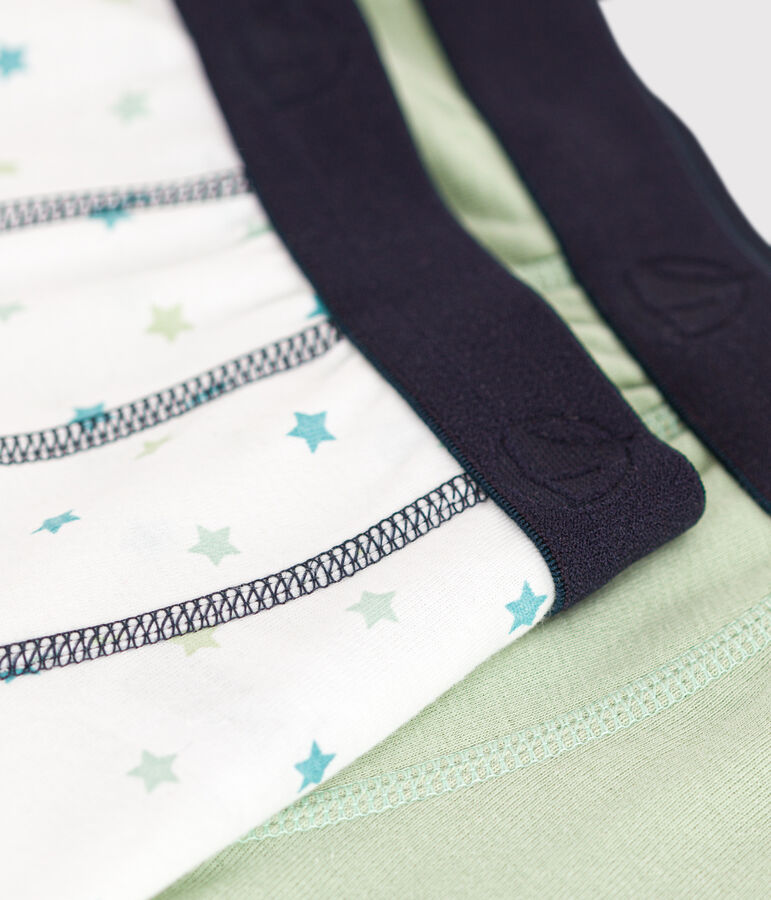 Boys' cotton boxer shorts - 2-Pack multicolor