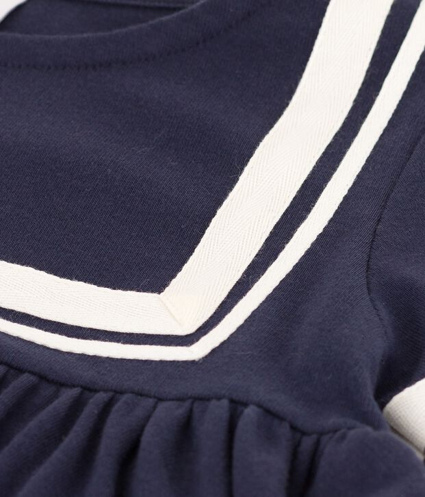 Girls' Short-Sleeved Organic Cotton Dress SMOKING