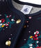 Baby girl's printed double knit cardigan SMOKING blue/MULTICO white