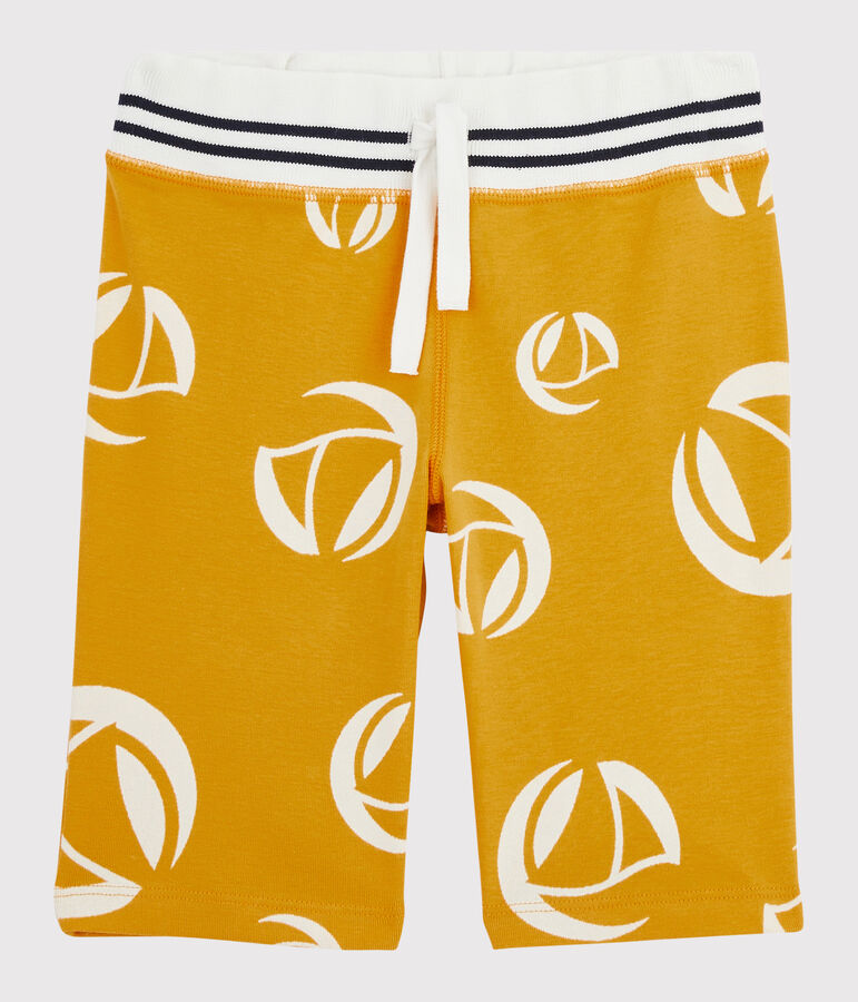 Boys' Knit Bermuda Shorts yellow/white