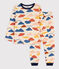 Unisex Cotton Pyjamas AVALANCHE white/MULTICO
