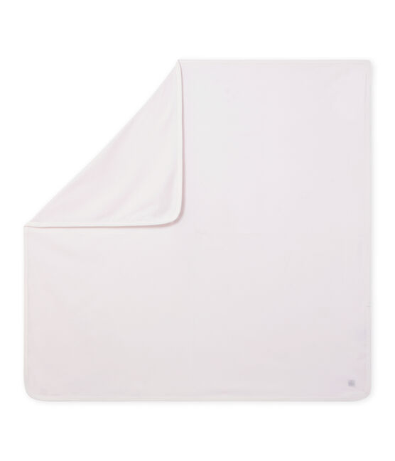 Baby's unisex milleraies-striped sheet VIENNE pink/ECUME white