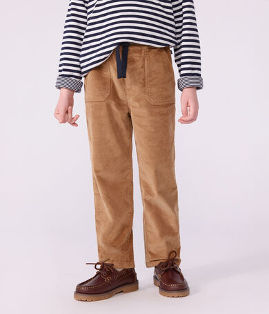 Children's straight corduroy trousers