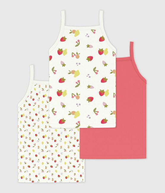 Pack of children's fruit print tank tops variante 1
