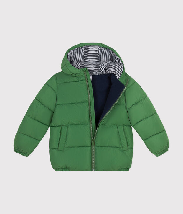Children's unisex puffer jacket green