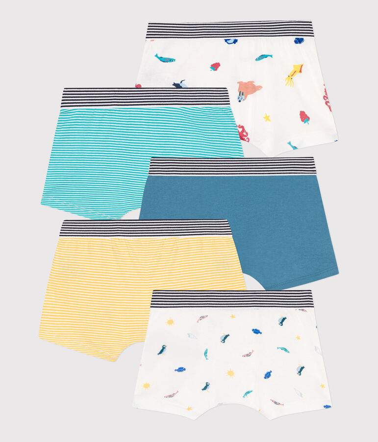 Boys' Cotton Boxer Shorts - 5-Pack multicolor