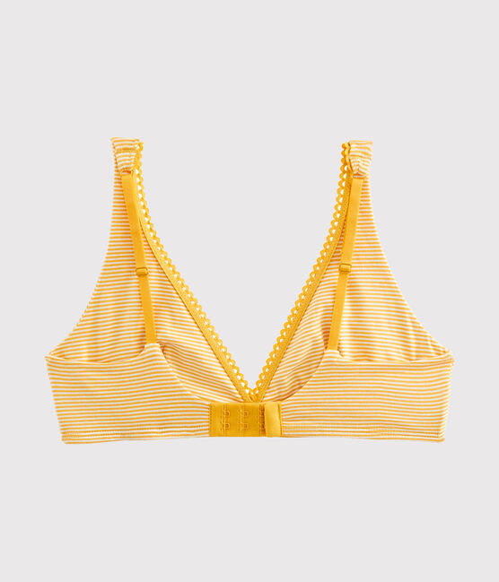 Women's Triangle Bra BOUDOR yellow/MARSHMALLOW white