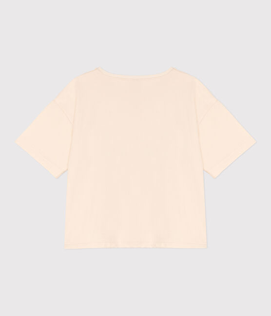 Women's Loose-Fitting Boxy Cotton T-Shirt AVALANCHE Ecru