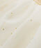 Girl's tulle skirt with stars COQUILLE beige/DORE yellow