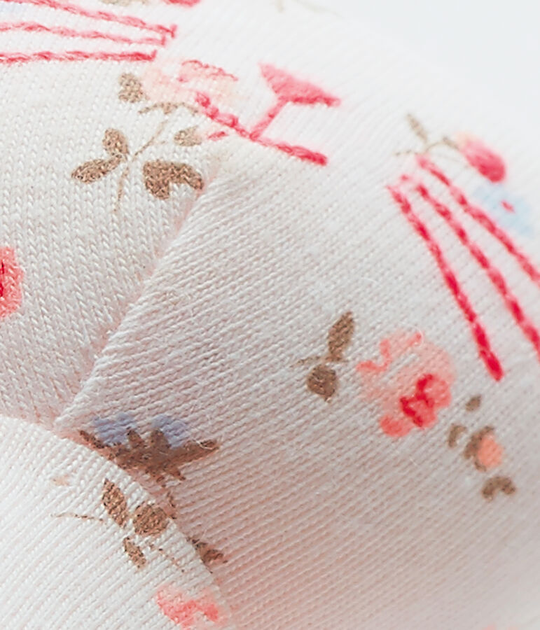 Doudou lapin b&eacute;b&eacute; mixte imprim&eacute; pink/multicolor