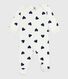 Babies' heart-print popper-free cotton pyjamas