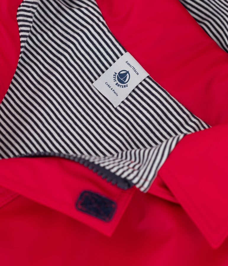 CHILDREN'S UNISEX ICONIC RECYCLED RAINCOAT red