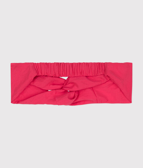 Children's plain fabric hairband GLOSS pink