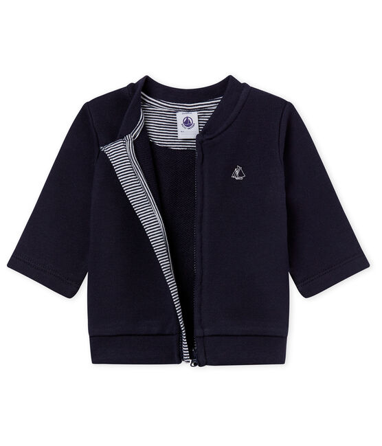 Baby boys' zipped Sweatshirt cardigan SMOKING blue