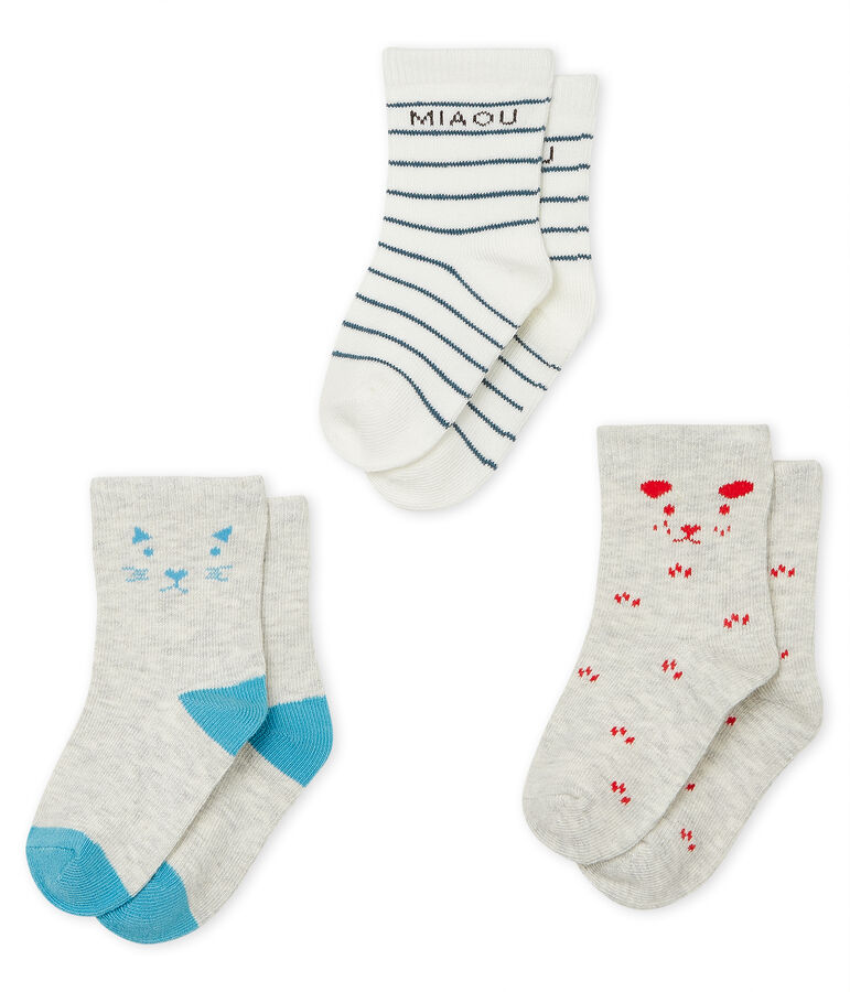 Set of 3 pairs of socks multicolor