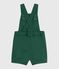 Babies' short-legged cotton twill dungarees WILLOW