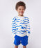 Children's printed cotton sweatshirt MARSHMALLOW white/MULTICO white