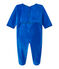 Baby's velour sleepsuit PERSE blue