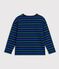 Children's cotton Breton top blue/blue/green