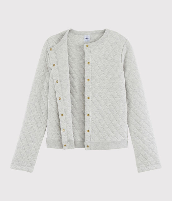 Women's tube knit cardigan BELUGA CHINE grey