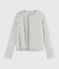 Women's tube knit cardigan BELUGA CHINE grey