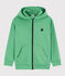 Boys' Cotton Zip-Up Hoody ALOEVERA green