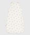 Babies' 2 TOG bear-print cotton sleeping bag MARSHMALLOW /BRUN
