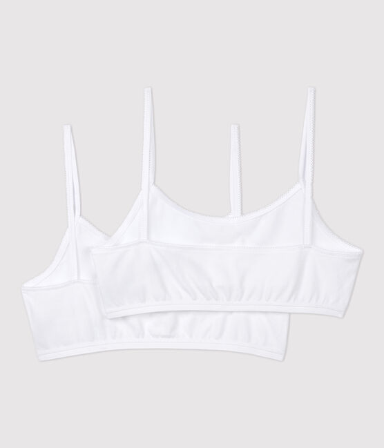 Girls' White Bralettes - 2-Pack ECUME white