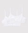 Girls' White Bralettes - 2-Pack ECUME white
